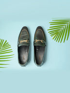 Textured Green Loafer