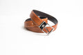 Caramel Brown Crocodile Leather Belt