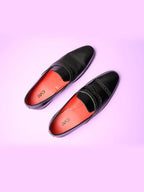 Black Wing Tip Loafer