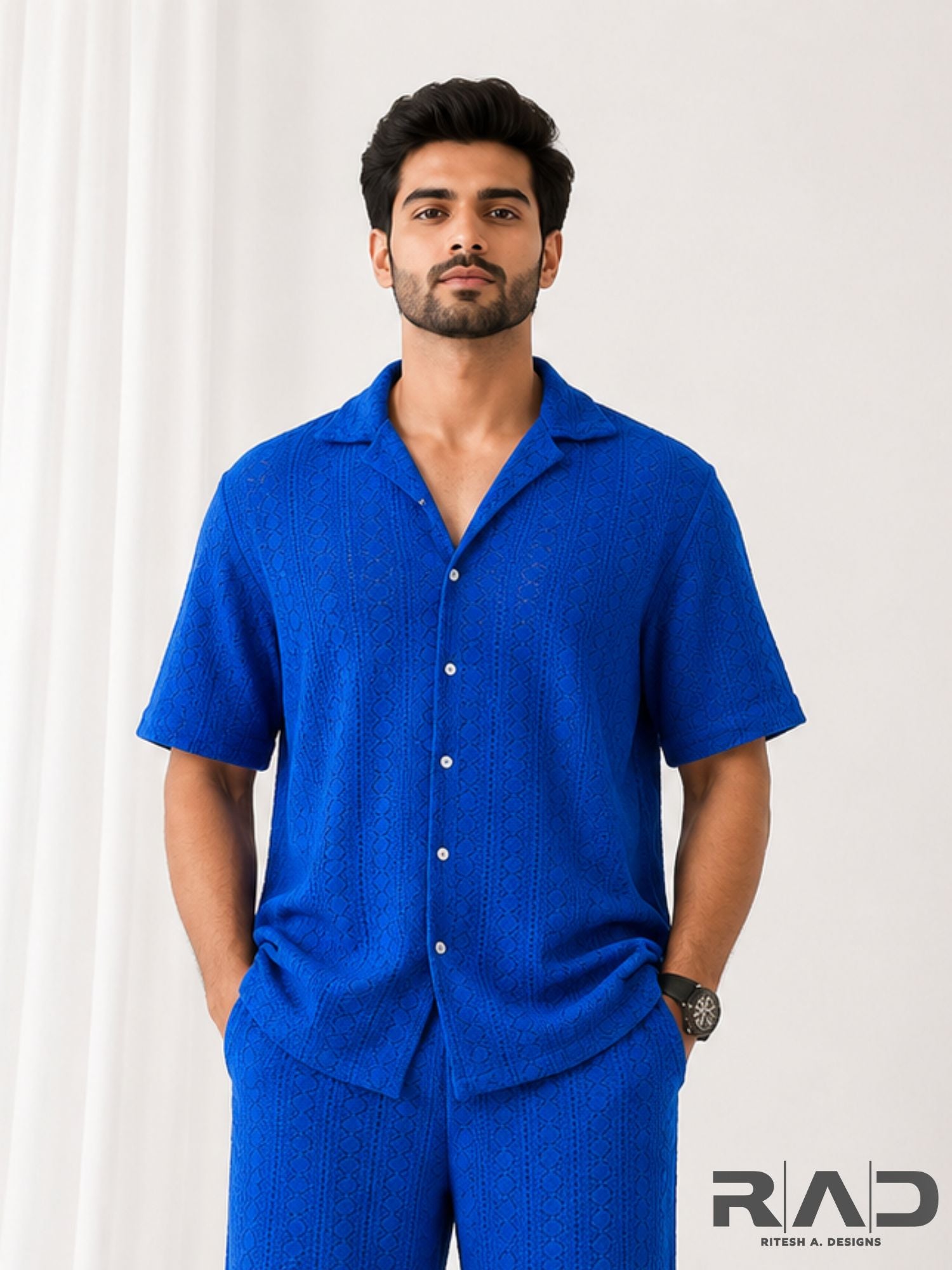 Royal Blue Crochet Co-ords set