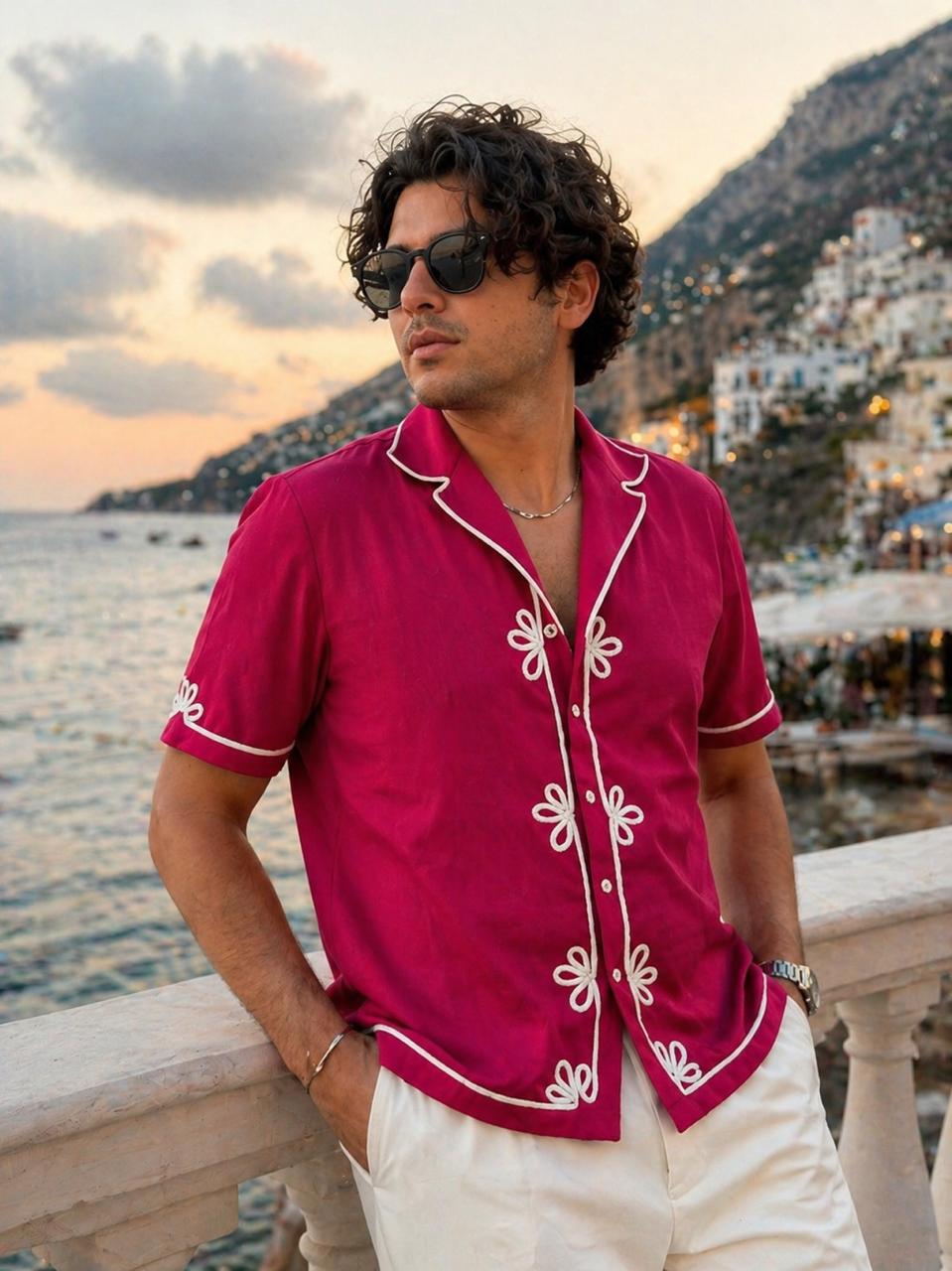 Fuscia Cord Shirt