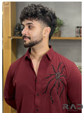 Maroon Tentacles Shirt
