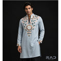 Celestial Bloom Sky Blue Kurta
