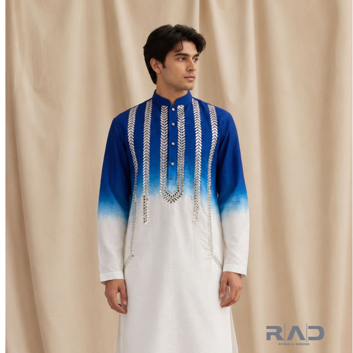 Neel Aab Ombre Kurta