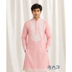 Pink Imperial Threadwork Kurta Set