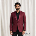Bordeaux Royale Tuxedo Blazer