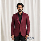 Bordeaux Royale Tuxedo Blazer