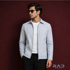 Arctic Pinstripe Zip Jacket