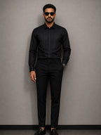 Black Pintuck  Shirt
