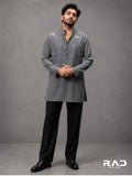 Grey Mirror Kurta