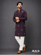 Wine Aura Kurta