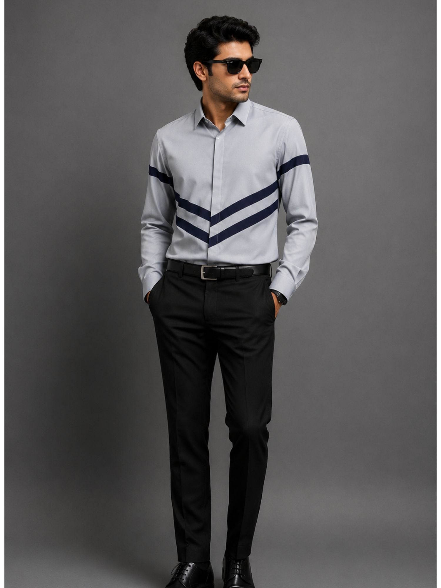 Dual Stripe Designer Shirt