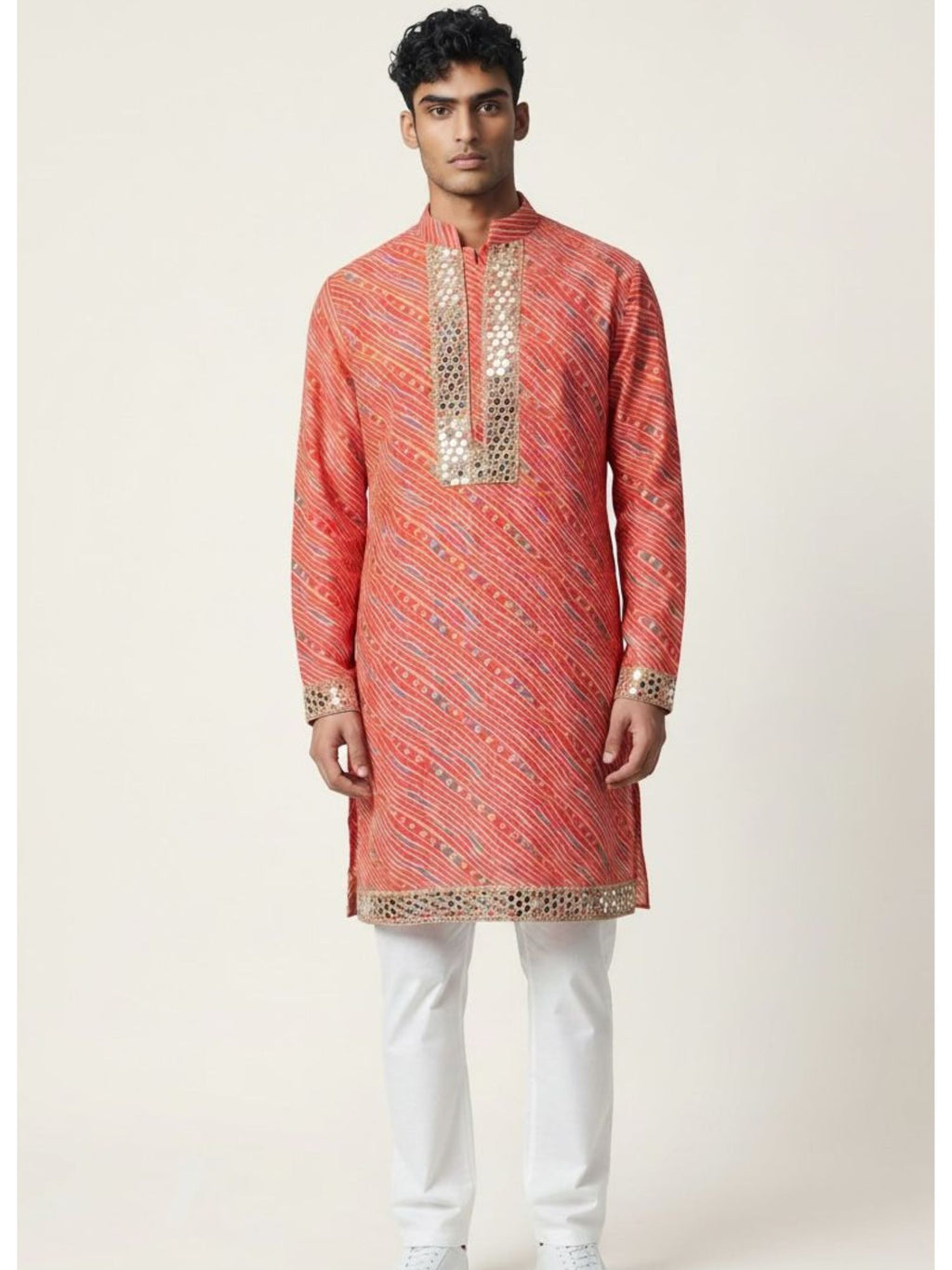 Lehariya Multi mirror kurta
