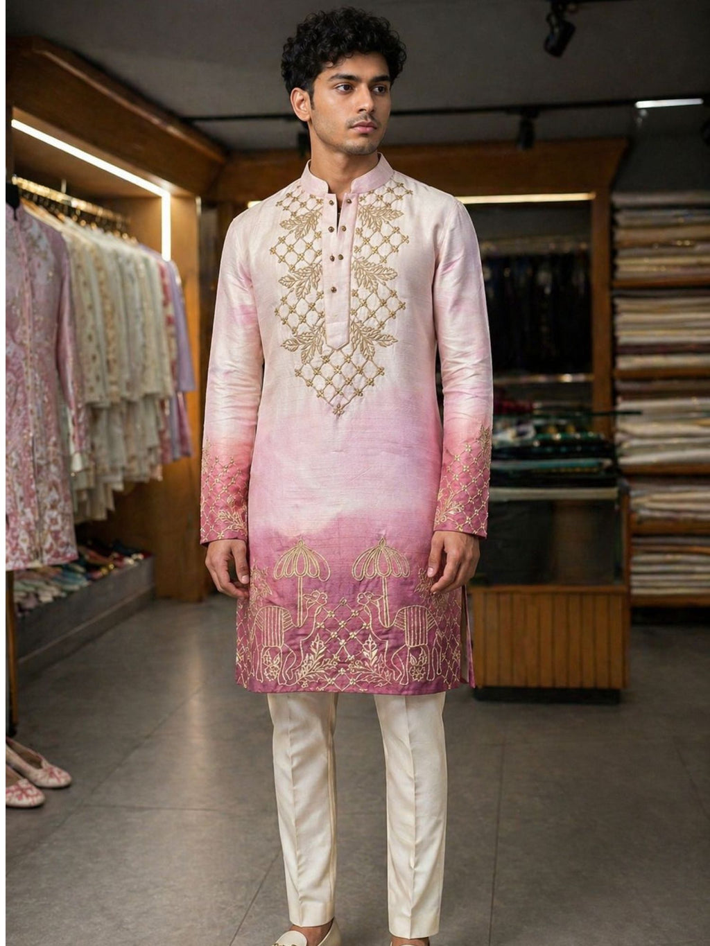 Lavender Ombre kurta