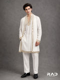 Ivory Regent Handcrafted Kurta Set