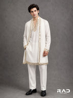 Ivory Regent Handcrafted Kurta Set