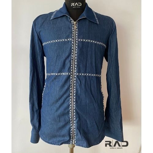 Indigo Signature Zipper - Shirt
