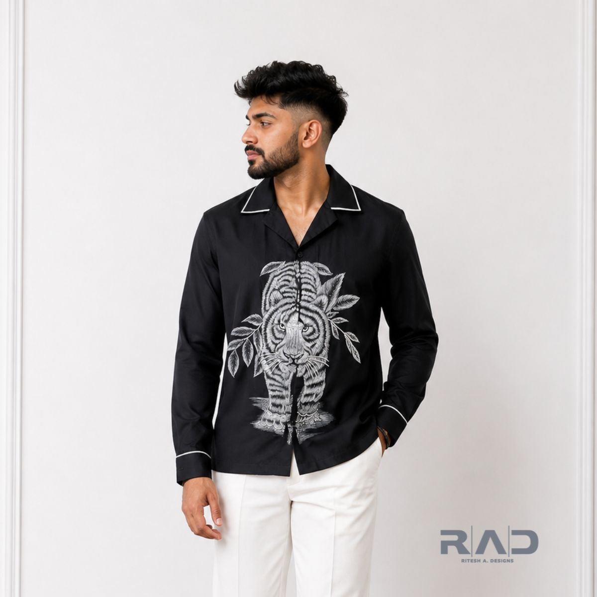 Monochrome Tiger Shirt