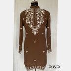 Cocoa Floral Kurta