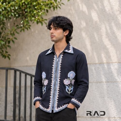 Azurea Black Shacket