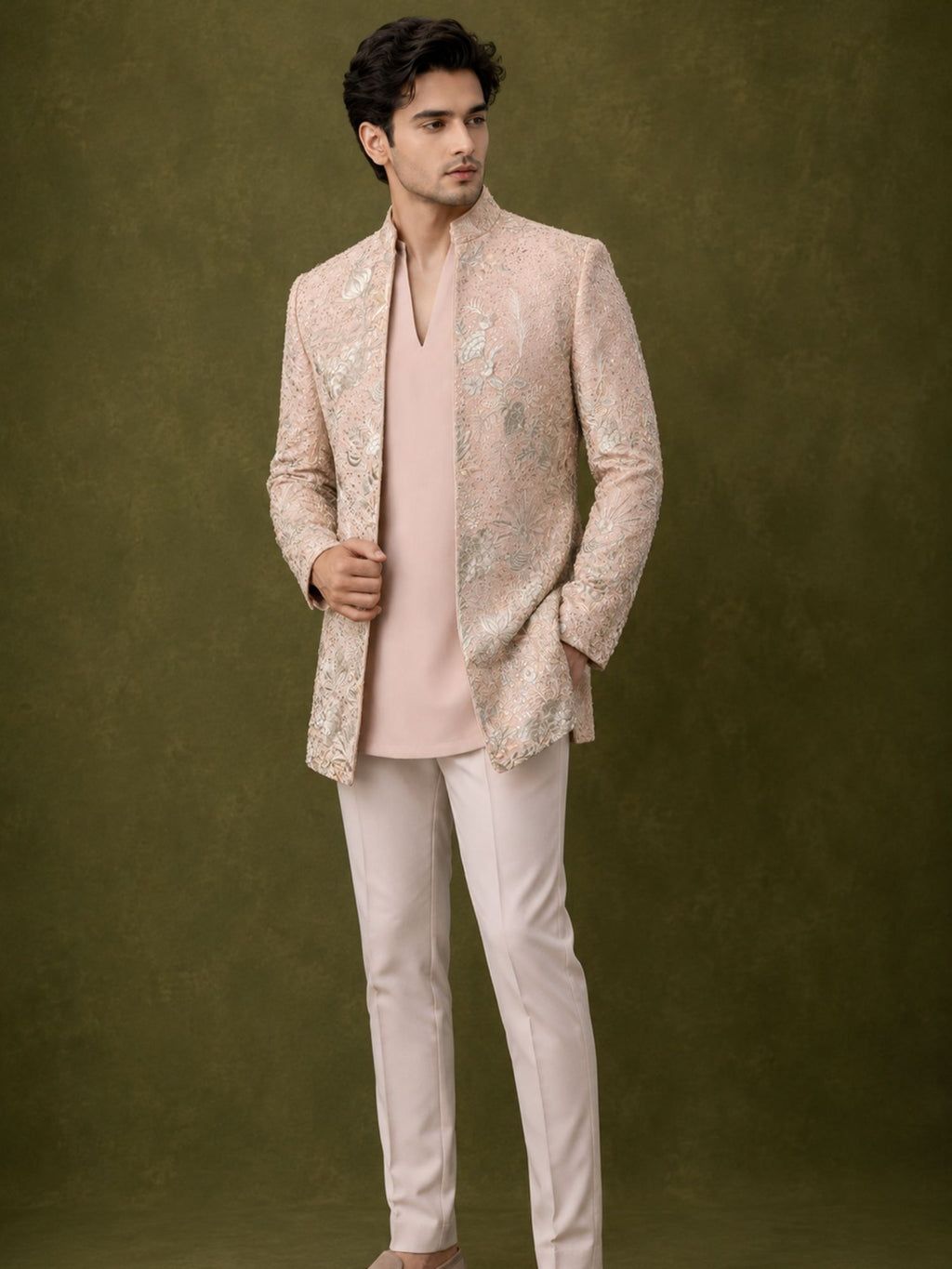 Heritage Embroidered Shrug Set