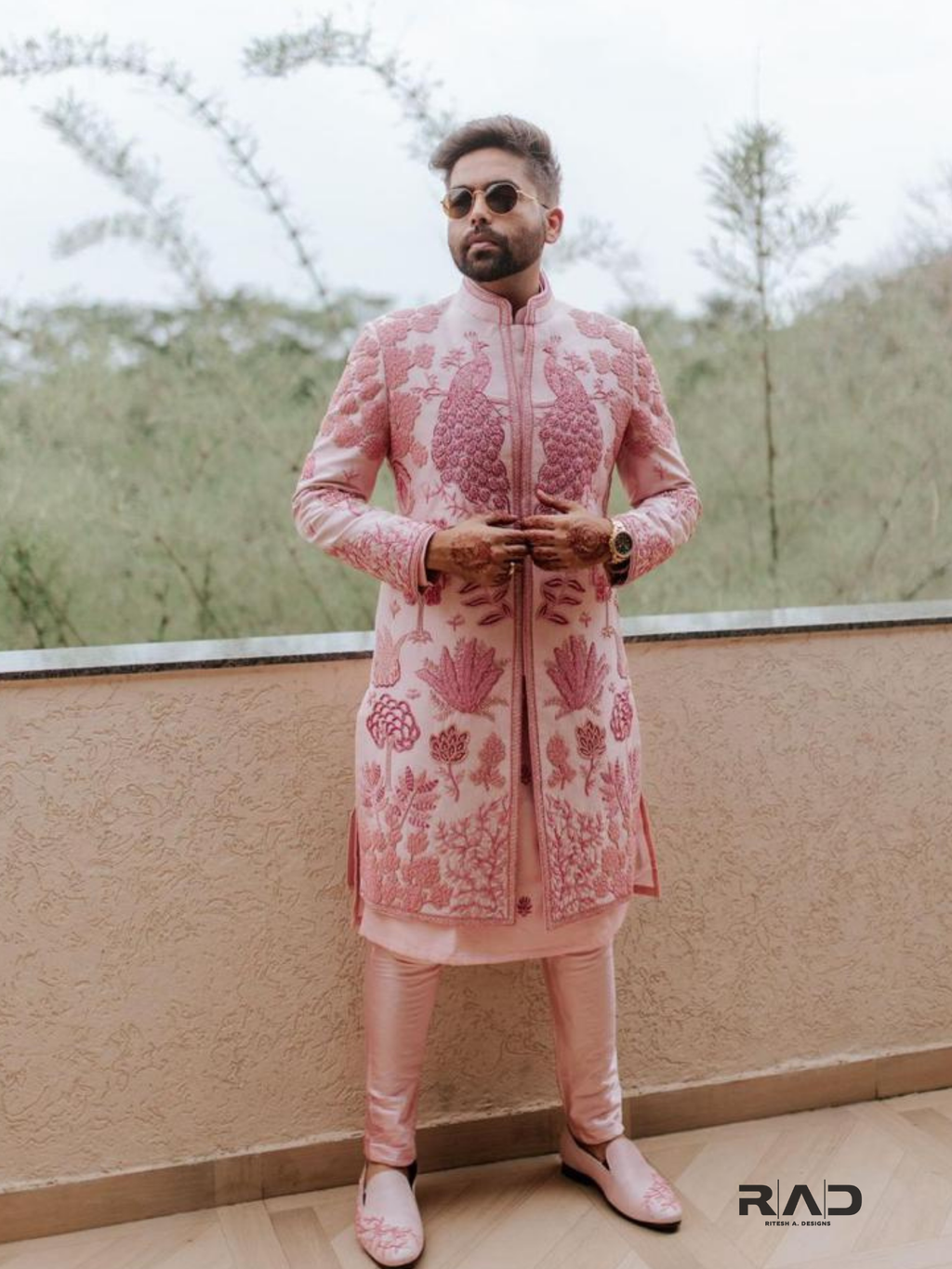 Gulab Mahal Embroidered Sherwani