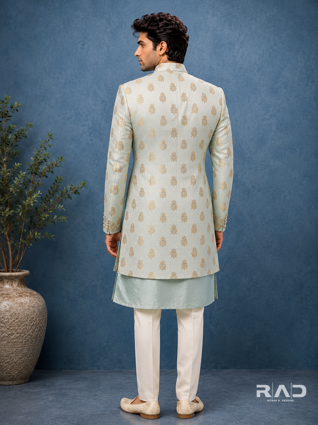 Nawab Ivory Shrug Set