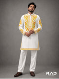 Saffron Bloom Kurta