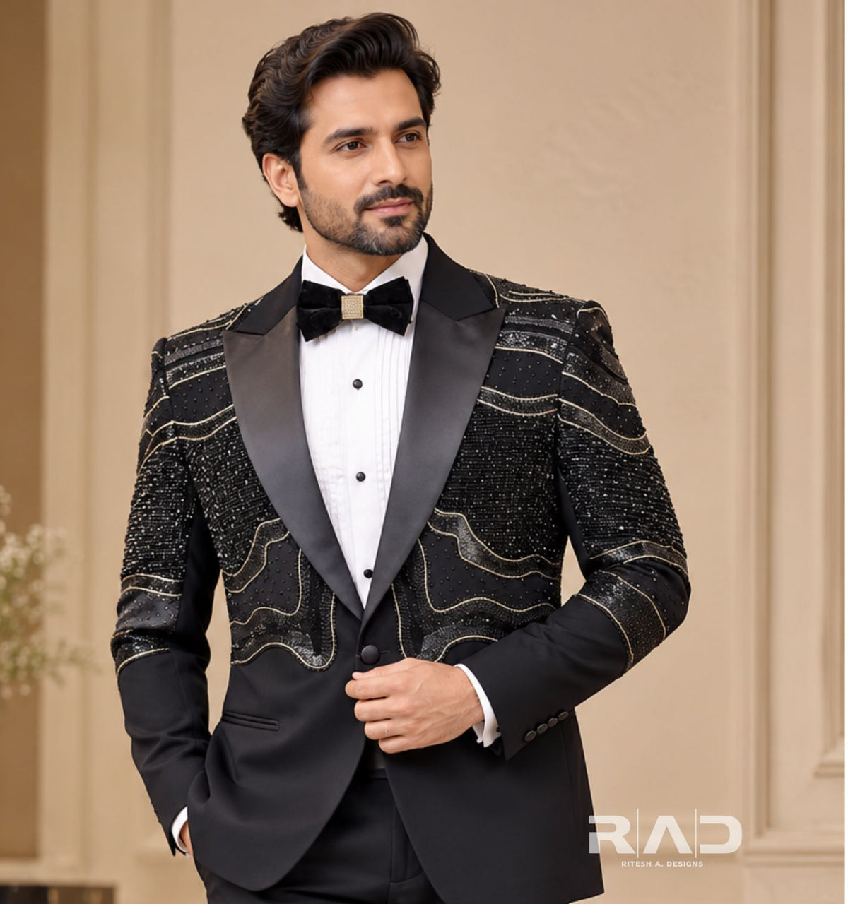 Golden Wave Luxury Tuxedo