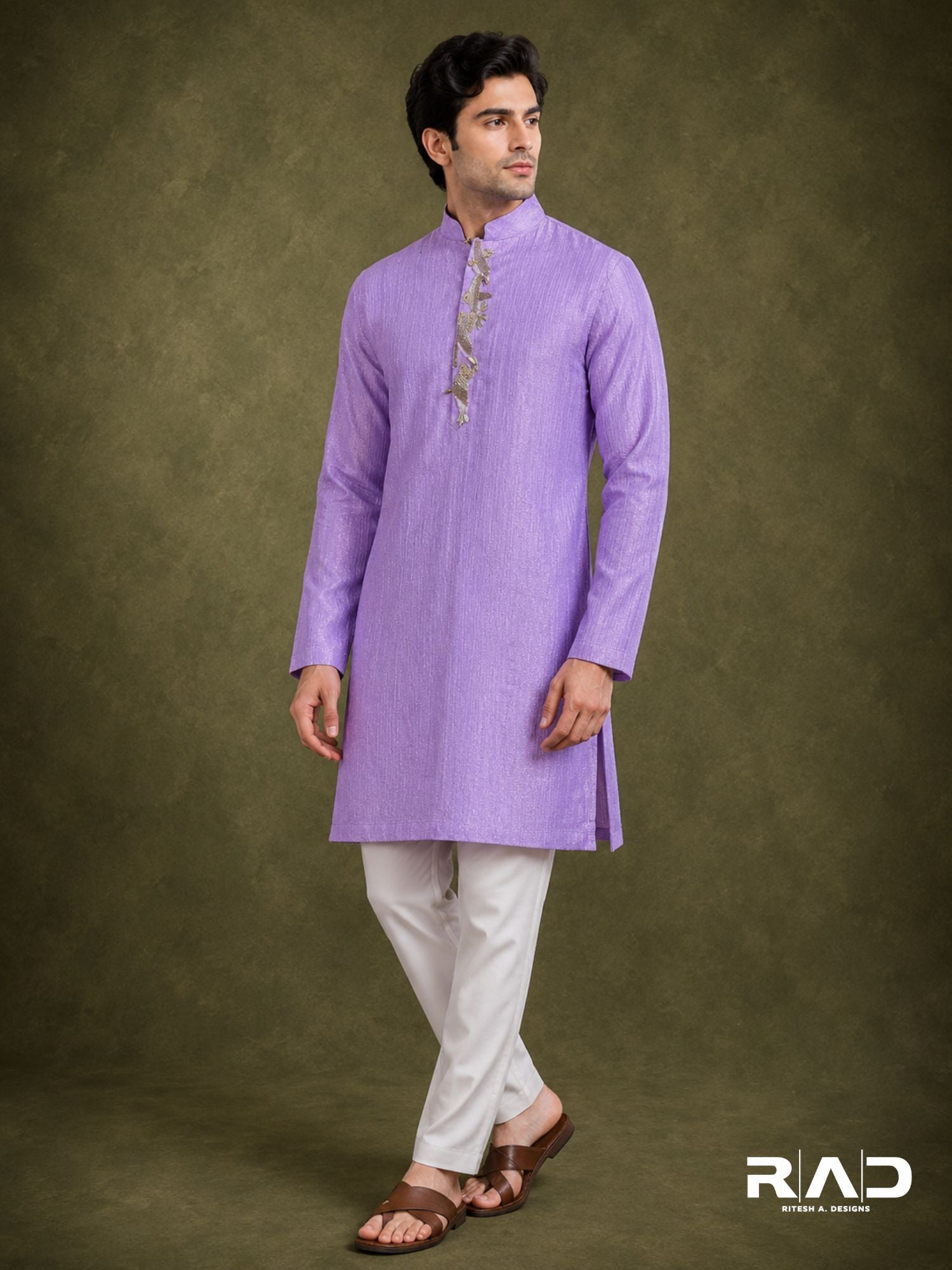 Lavender Luxe Handcrafted Kurta