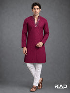 Ruby Mirror  Kurta