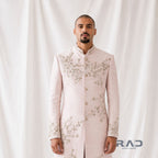 Pushpansh Blush Floral Embroidered Sherwani