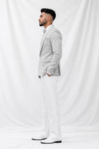 Silver Mirage Jacquard Tuxedo