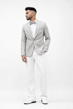 Silver Mirage Jacquard Tuxedo