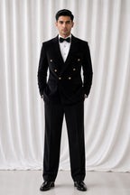 Elite Noir Double-Breasted Tuxedo