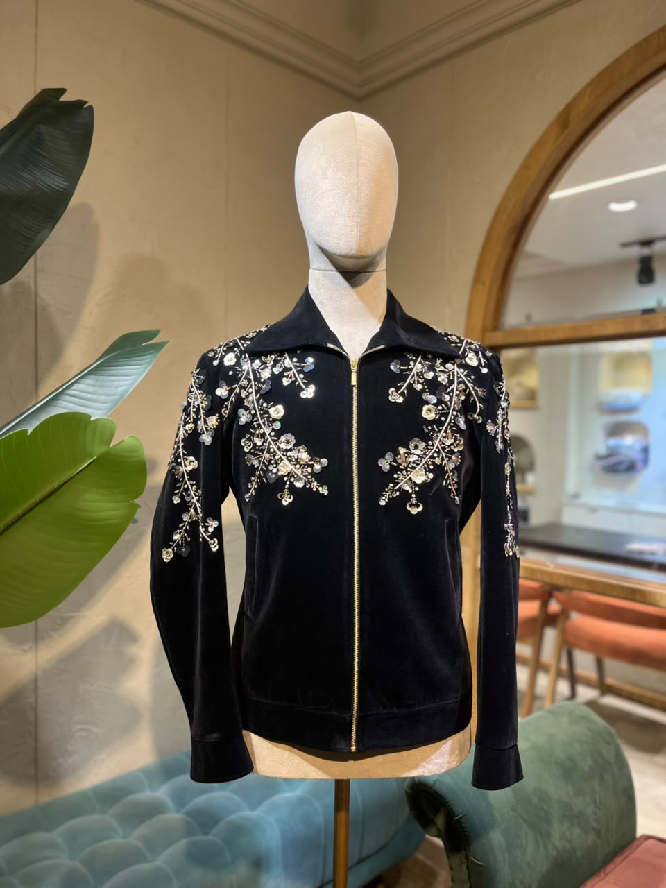 Golden Vines Velvet Zip- Set