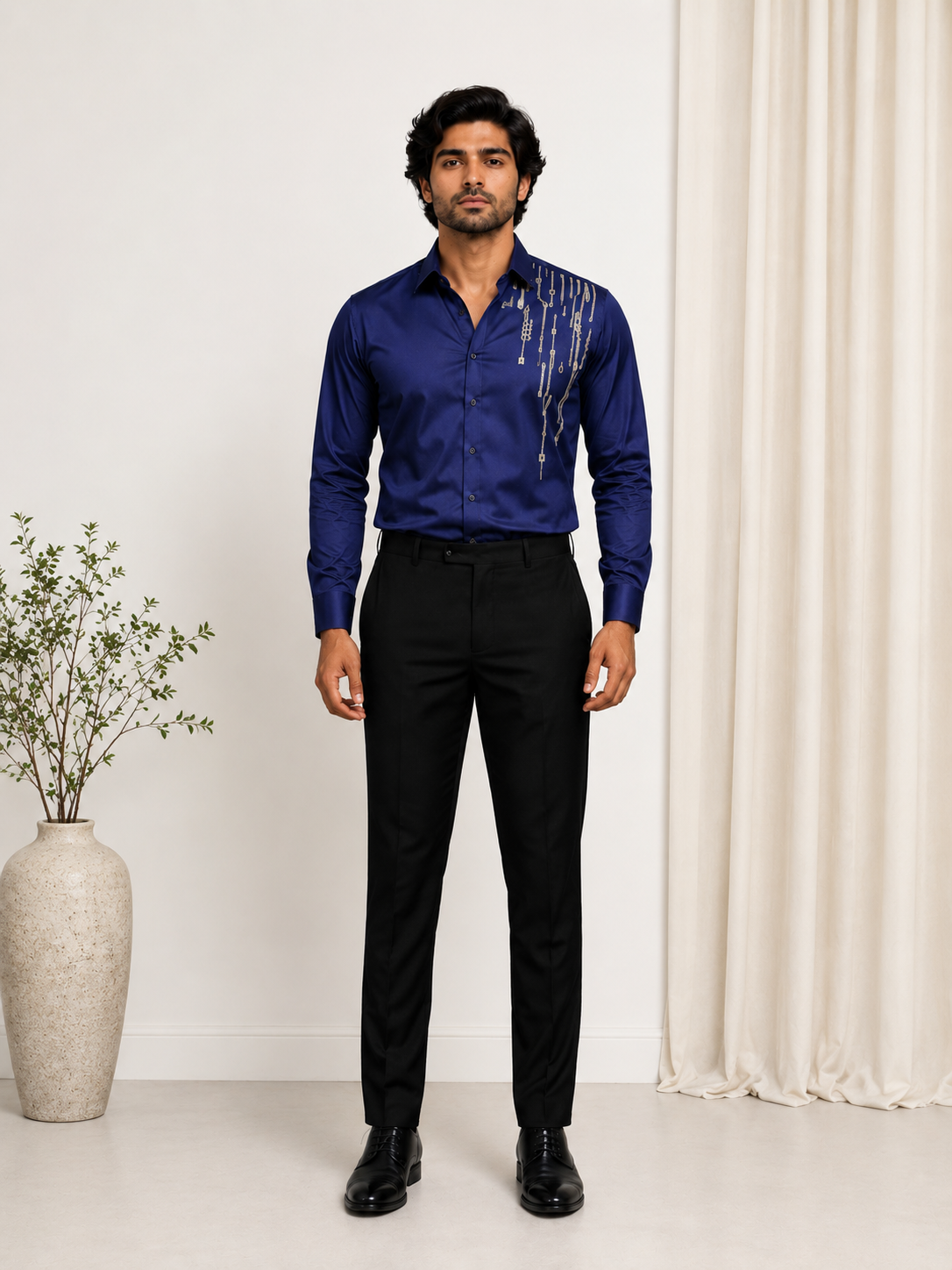 Blue Statement Shirt