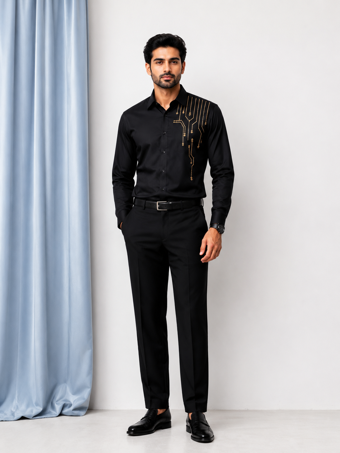 Black Gold Circuit Shirt