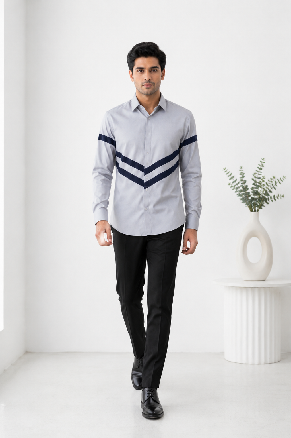 Dual Stripe Designer Shirt