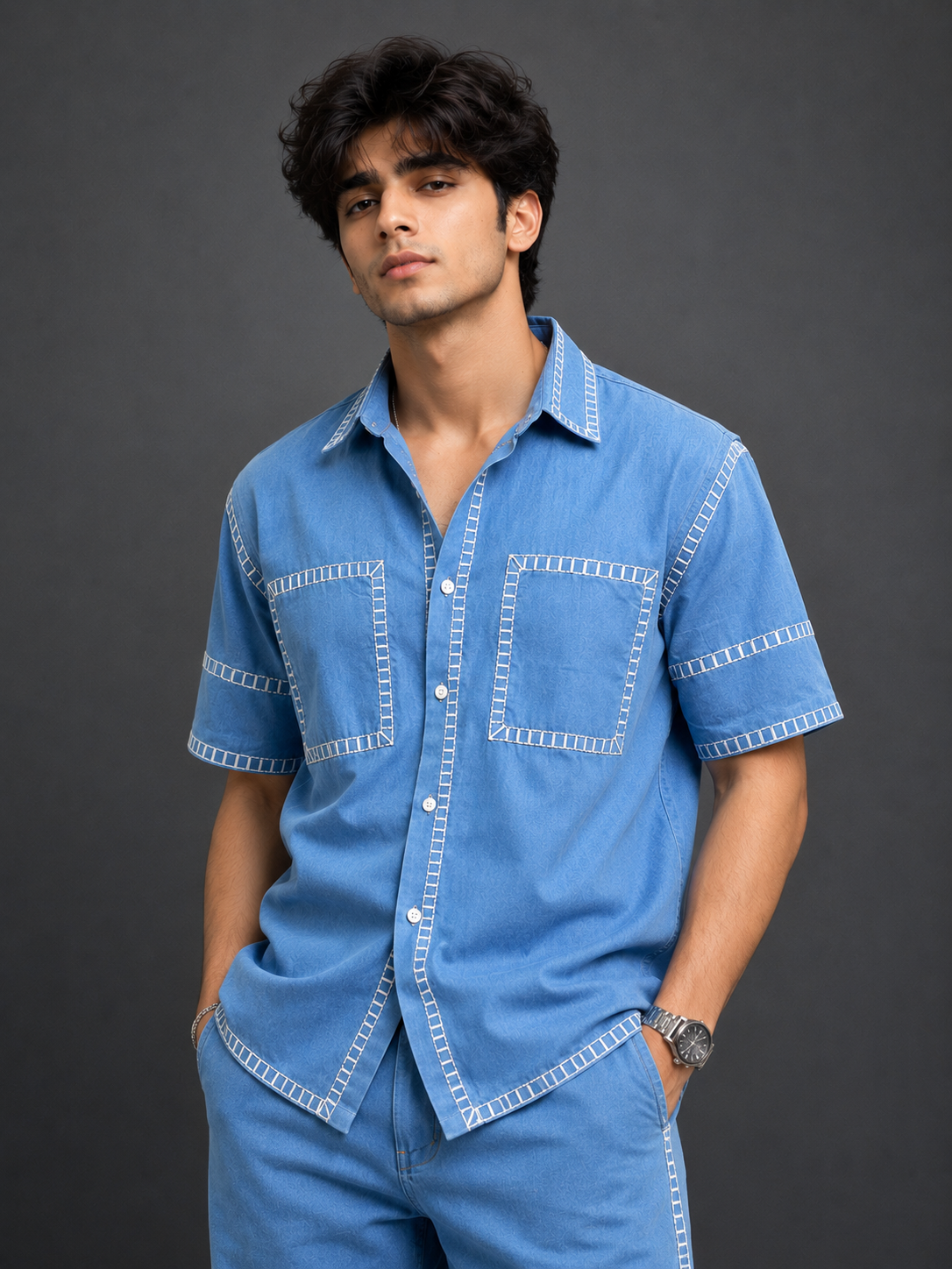 Drift Blue Artisan Denim Shirt