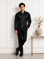 Black Pintuck  Shirt