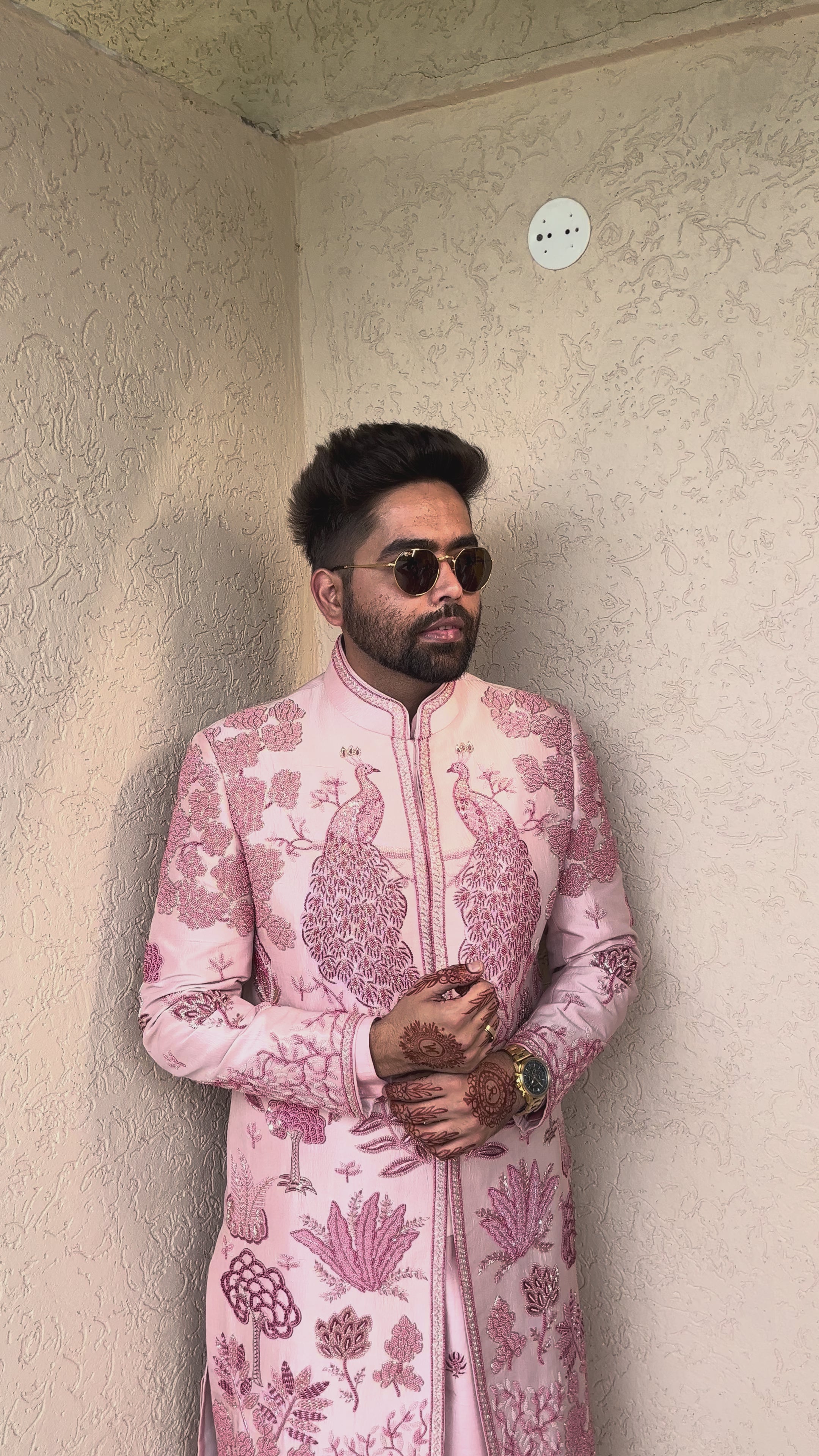 Gulab Mahal Embroidered Sherwani